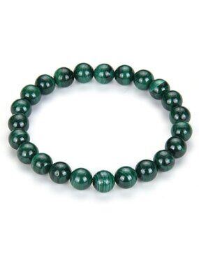 Natural Stretch Gemstone Bracelet 8mm Beads, Healing Crystal Chakra Jewelry